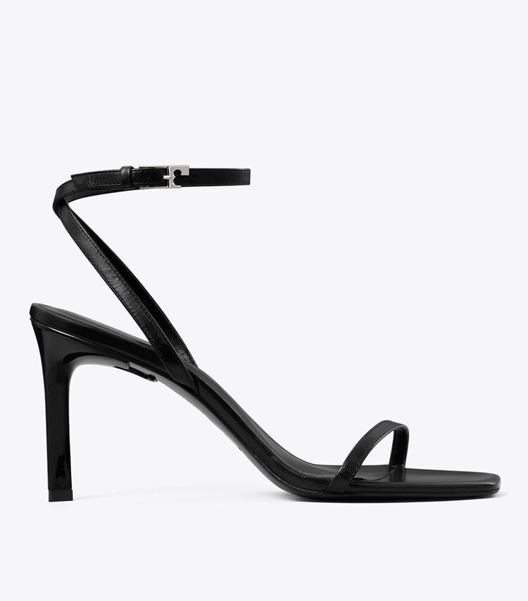 Tory Burch diseñador sandalias Sandalia con tacón Gigi en BLACK lateral