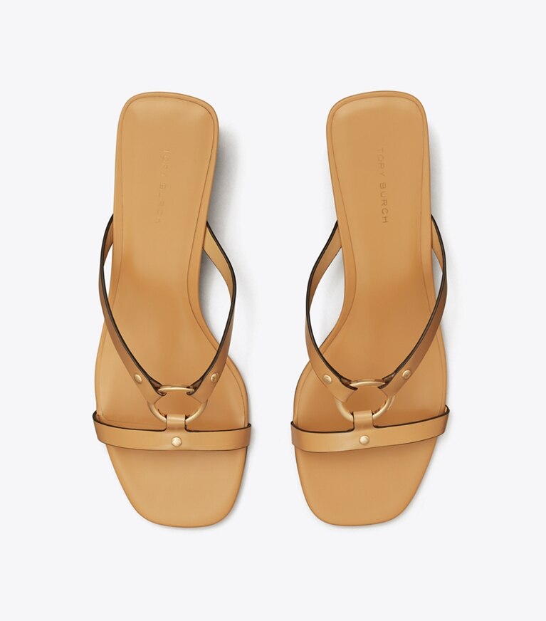 Tory Burch diseñador sandalias Sandalia con tacón y anilla en Cantucci vista superior