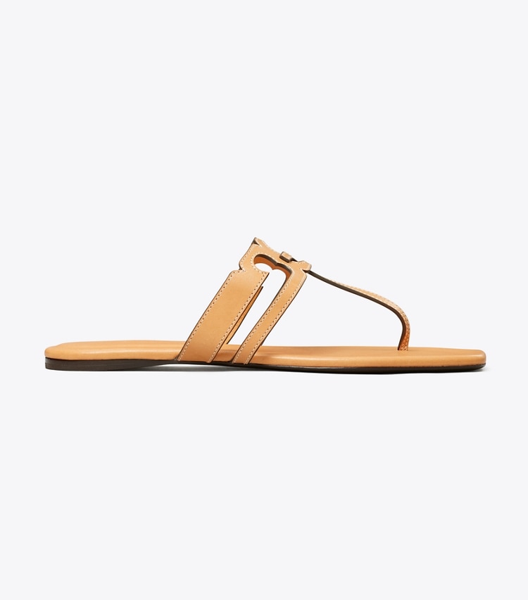 Tory Burch diseñador sandalias Sandalia con tira en T Ines en CAMELLO / CAMELLO lateral