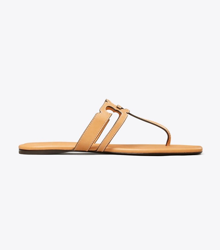 Tory Burch diseñador sandalias Sandalia con tira en T Ines en CAMELLO / CAMELLO lateral