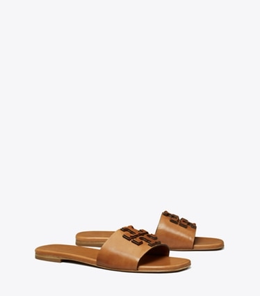 Tory Burch diseñador sandalias Sandalia de una sola tira Ines en TAN ángulo