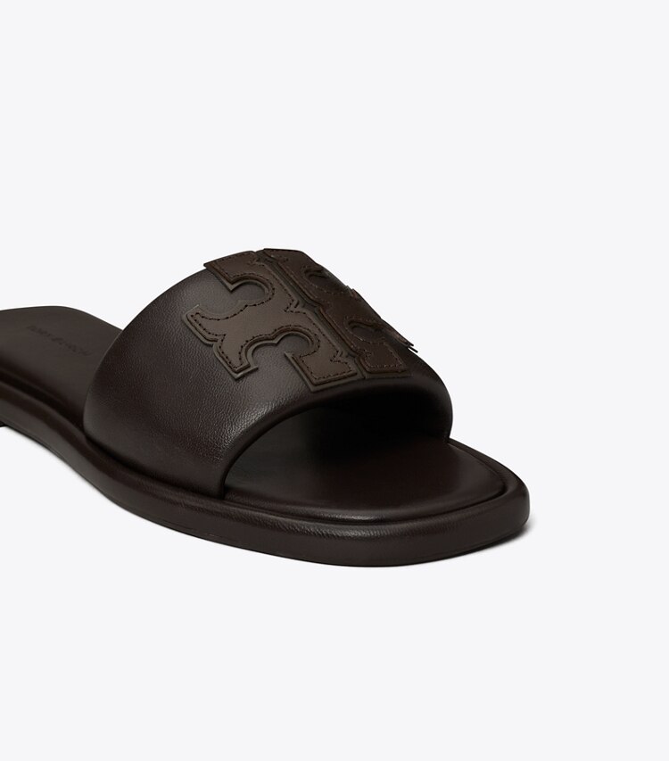 Tory Burch diseñador sandalias Sandalia deportiva con doble T en COCOA detalle