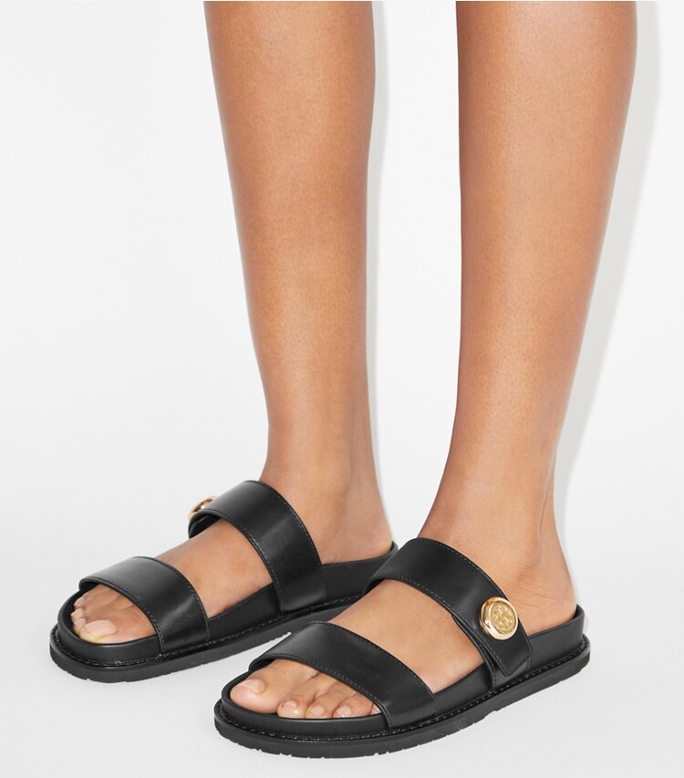 Tory Burch diseñador sandalias Sandalia deportiva Romy en PERFECT BLACK accesorio en modelo