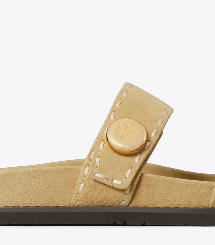 Tory Burch diseñador sandalias Sandalia deportiva Romy en BUTTERSCOTCH detalle