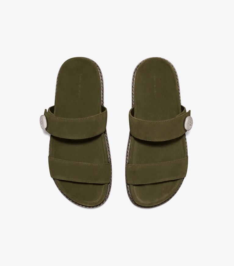 Tory Burch diseñador sandalias Sandalia deportiva Romy en DARK OLIVE vista superior