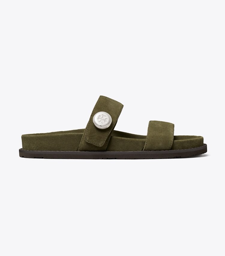 Tory Burch diseñador sandalias Sandalia deportiva Romy en DARK OLIVE lateral