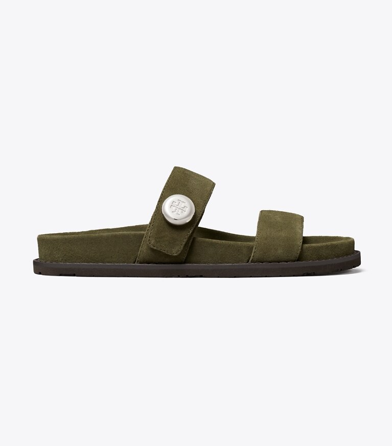 Tory Burch diseñador sandalias Sandalia deportiva Romy en DARK OLIVE lateral