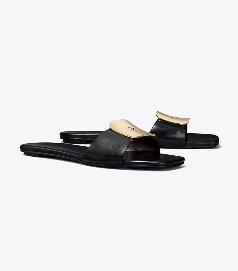 Tory Burch diseñador sandalias Sandalia Georgia en PERFECT BLACK ángulo