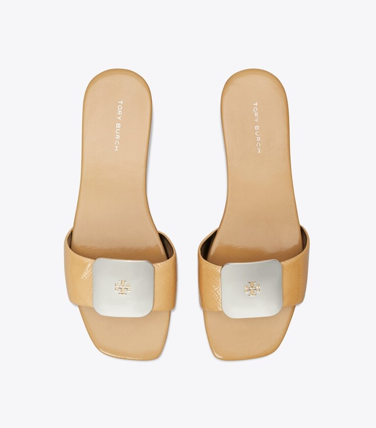 Tory Burch diseñador sandalias Sandalia Georgia en Biscotti vista superior