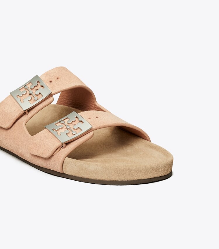 Tory Burch diseñador sandalias Sandalia Mellow en MALVA / AVOLA detalle