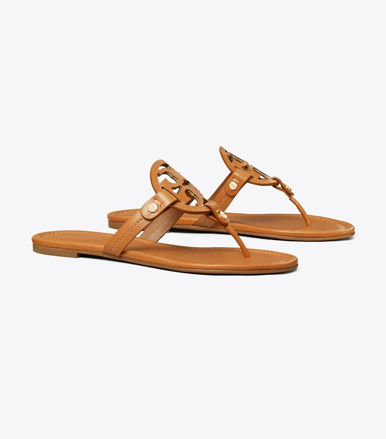 Tory Burch diseñador sandalias Sandalia Miller en Vintage Vachetta ángulo