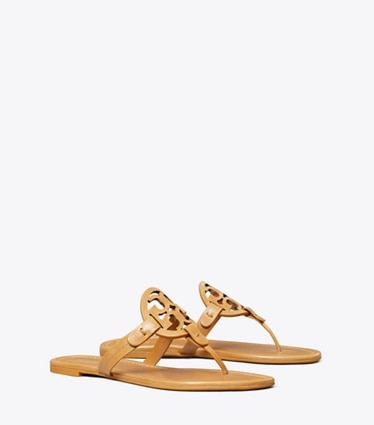 Tory Burch diseñador sandalias Sandalia Miller en WALNUT ángulo