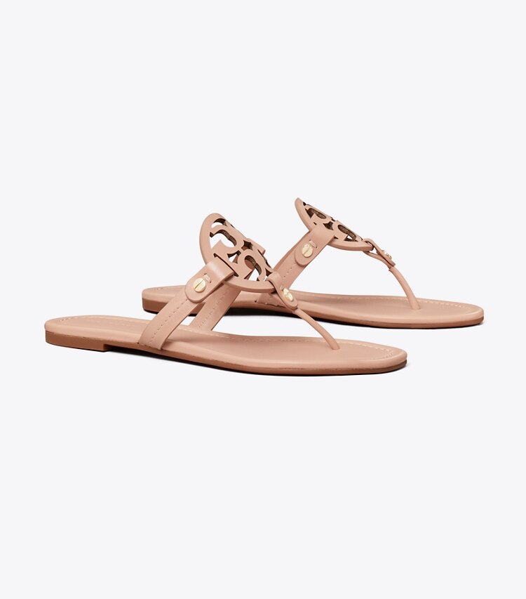 Tory Burch diseñador sandalias Sandalia Miller en Light Sand ángulo
