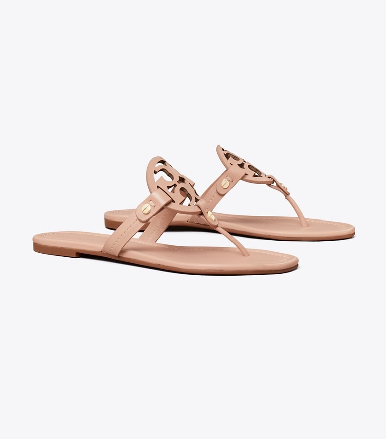 Tory Burch diseñador sandalias Sandalia Miller en Light Sand ángulo