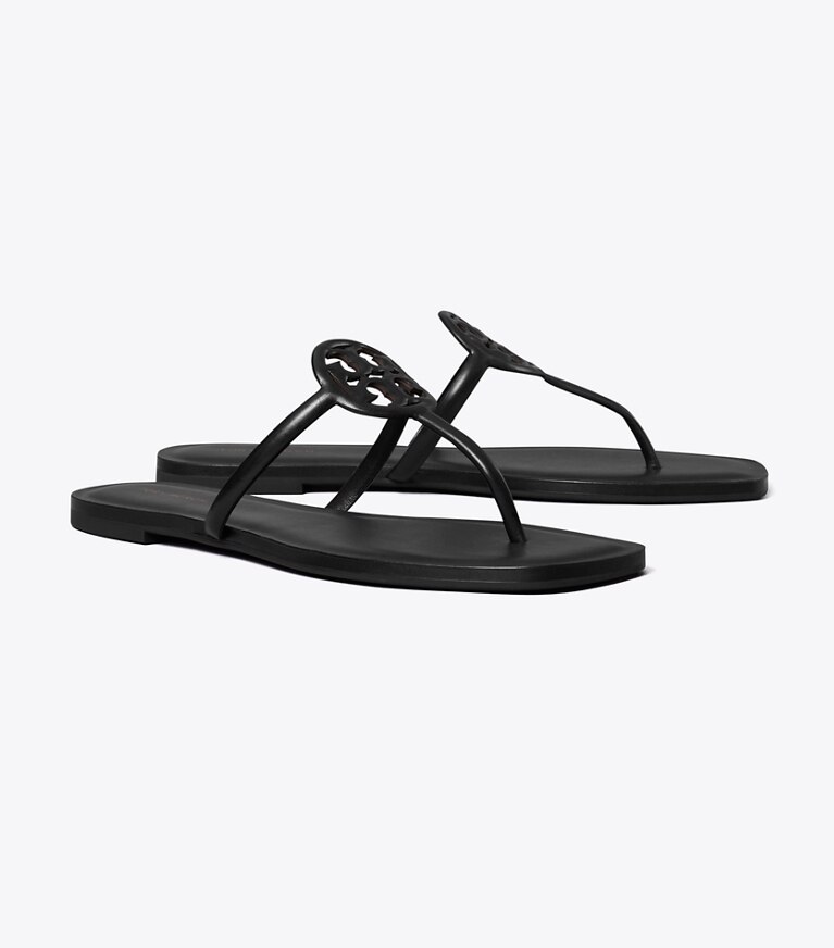 Tory Burch diseñador sandalias Sandalia Miller Capri en PERFECT BLACK ángulo