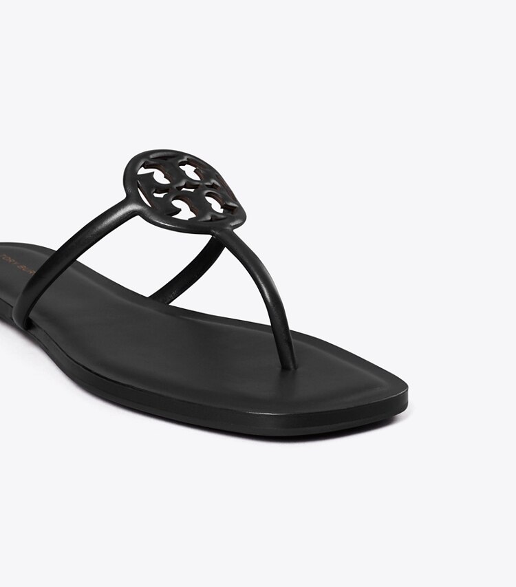 Tory Burch diseñador sandalias Sandalia Miller Capri en PERFECT BLACK detalle