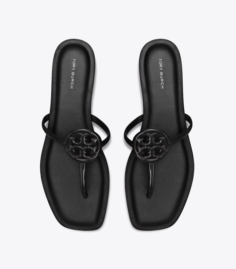 Tory Burch diseñador sandalias Sandalia Miller Capri en PERFECT BLACK vista superior