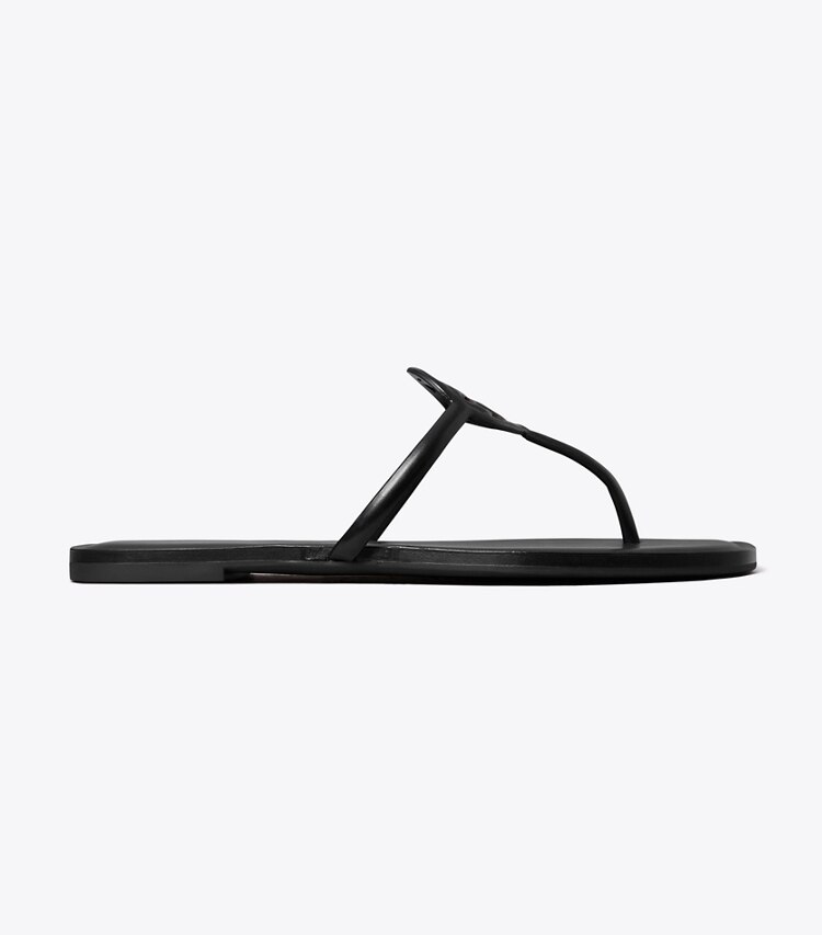 Tory Burch diseñador sandalias Sandalia Miller Capri en PERFECT BLACK lateral