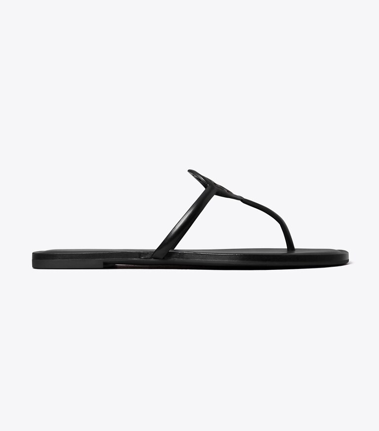 Tory Burch diseñador sandalias Sandalia Miller Capri en PERFECT BLACK lateral
