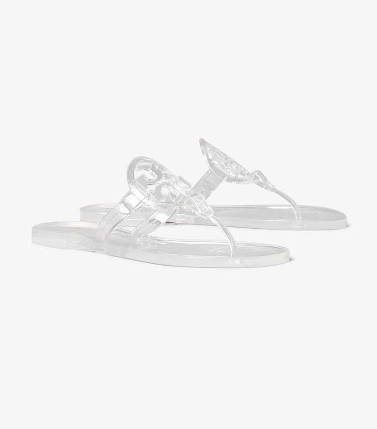Tory Burch diseñador sandalias Sandalia Miller Jelly en CLEAR ángulo