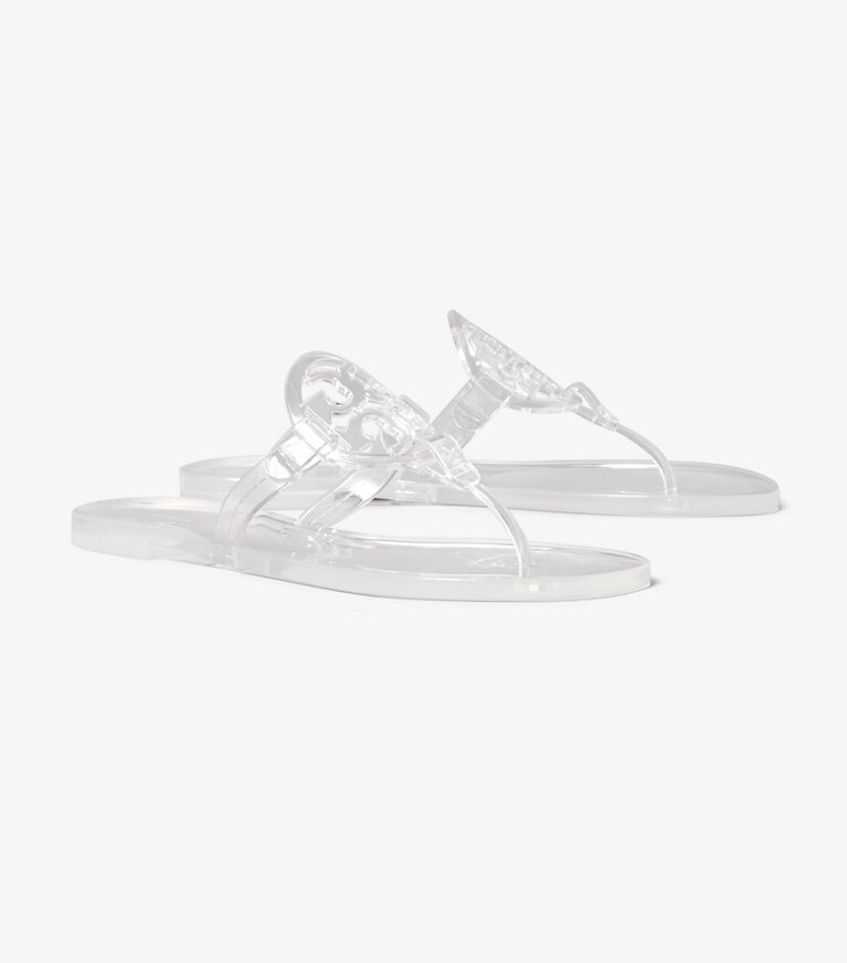 Tory Burch diseñador sandalias Sandalia Miller Jelly en CLEAR ángulo