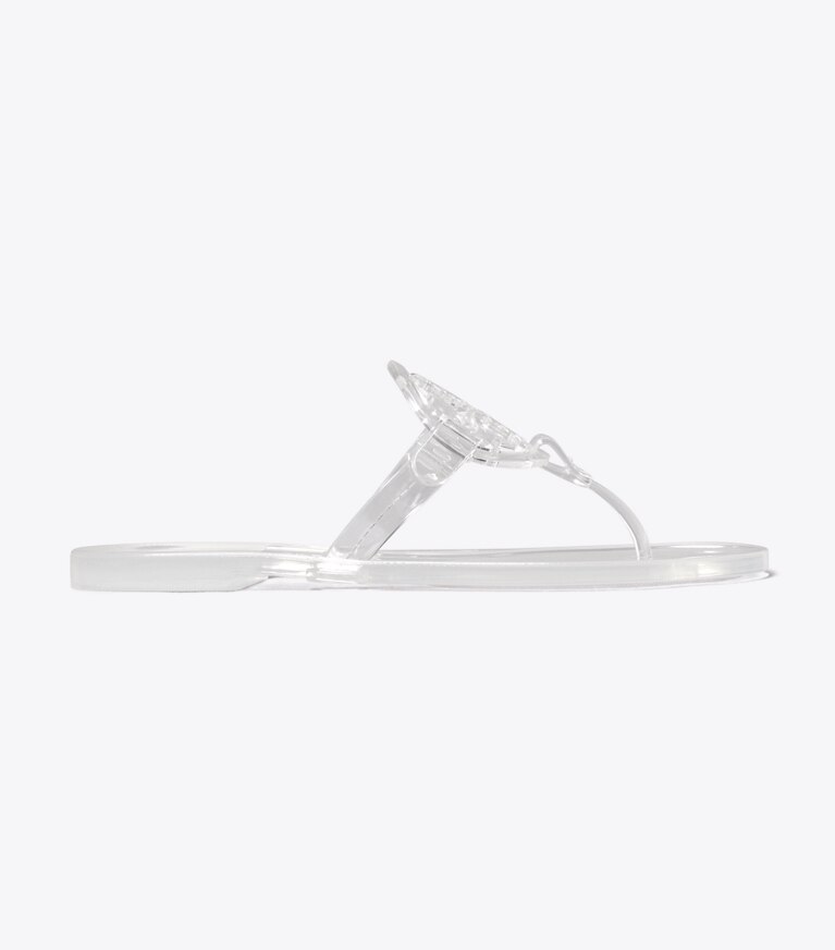 Tory Burch diseñador sandalias Sandalia Miller Jelly en CLEAR lateral