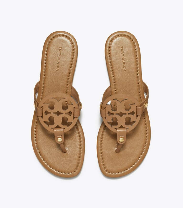 Tory Burch diseñador sandalias Sandalia Miller en ALMOND FLOUR vista superior