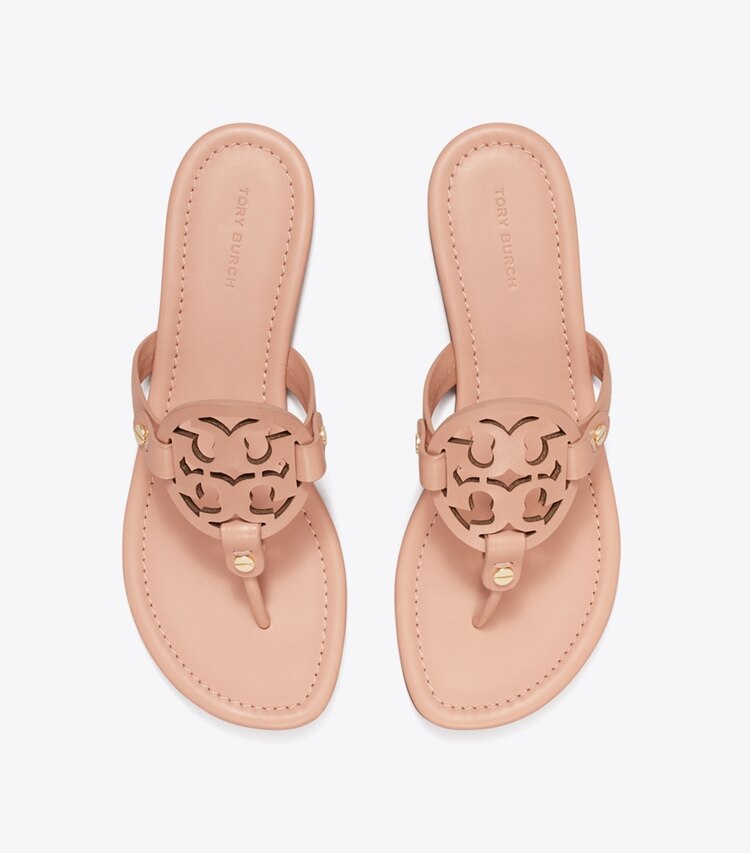 Tory Burch diseñador sandalias Sandalia Miller en Light Sand vista superior