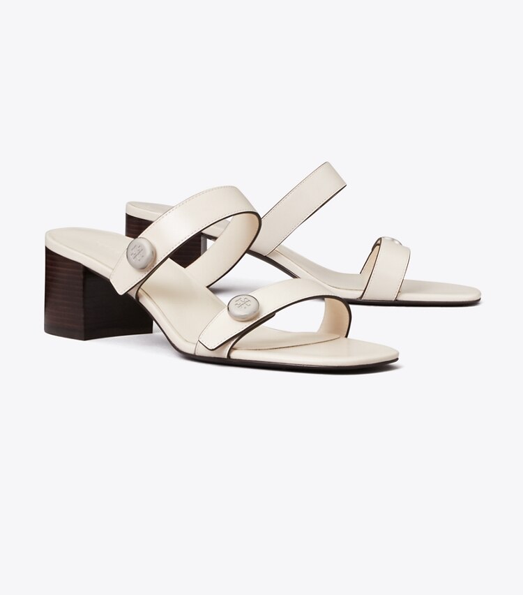 Tory Burch diseñador sandalias Sandalia Romy City en LIGHT CREAM ángulo