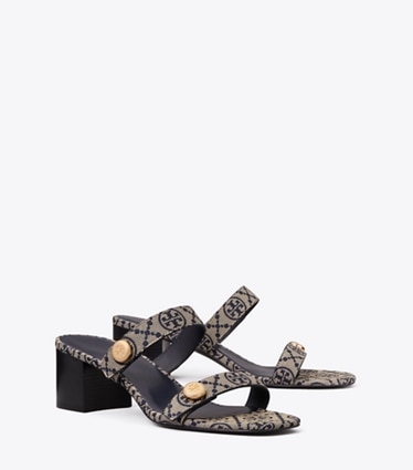 Tory Burch diseñador sandalias Sandalia Romy City en T MONO PERFECT NAVY ángulo