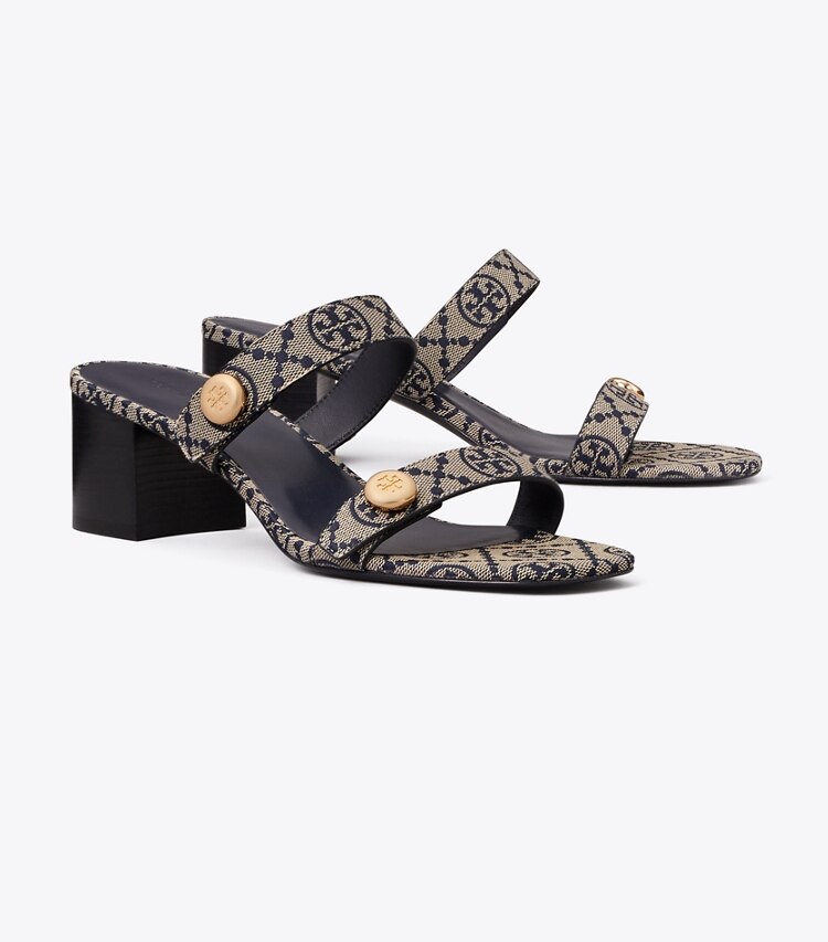 Tory Burch diseñador sandalias Sandalia Romy City en T MONO PERFECT NAVY ángulo
