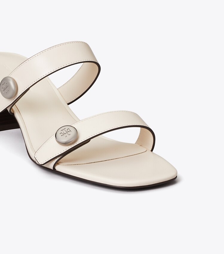 Tory Burch diseñador sandalias Sandalia Romy City en LIGHT CREAM detalle