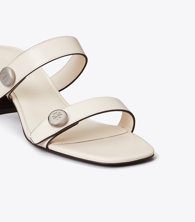 Tory Burch diseñador sandalias Sandalia Romy City en LIGHT CREAM detalle