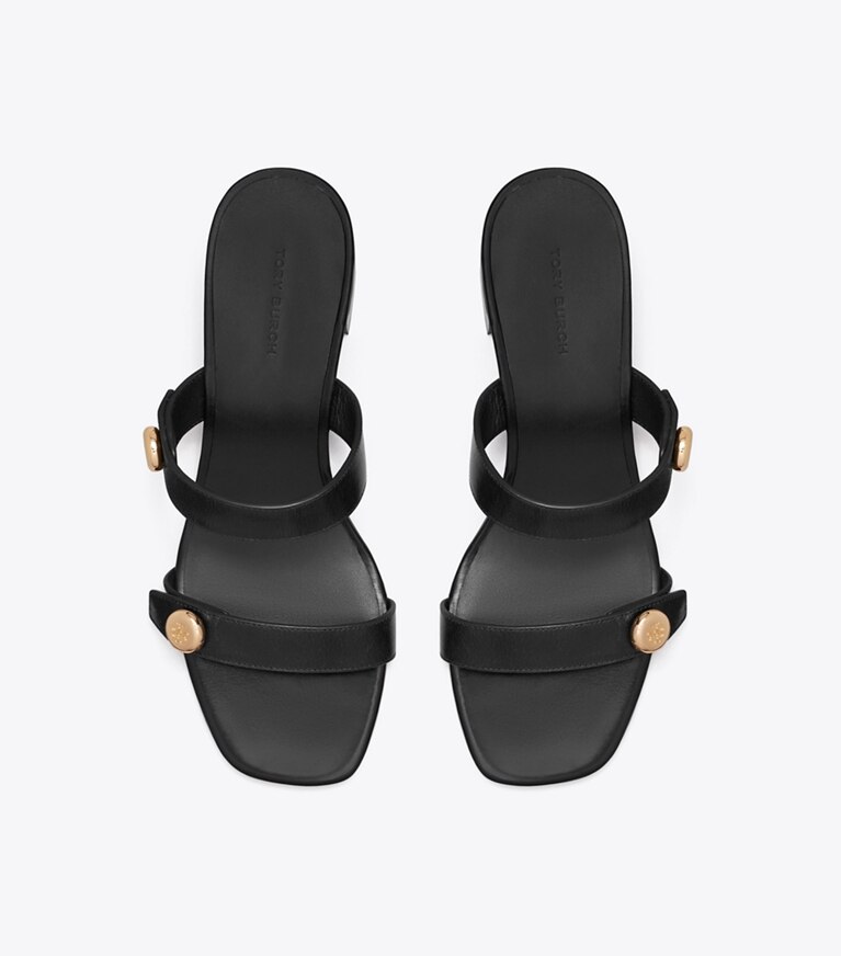 Tory Burch diseñador sandalias Sandalia Romy City en PERFECT BLACK vista superior