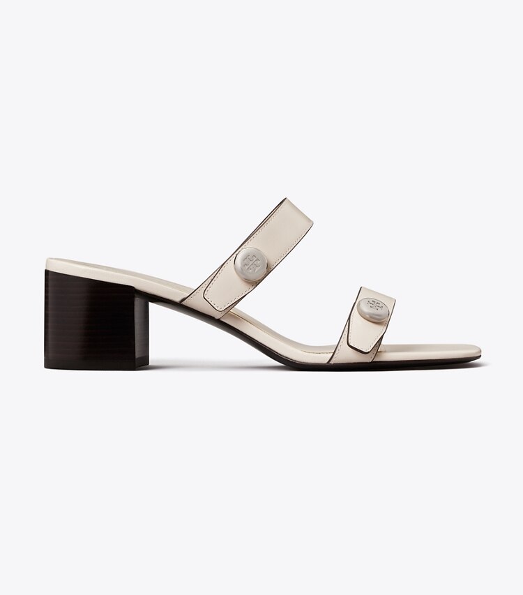 Tory Burch diseñador sandalias Sandalia Romy City en LIGHT CREAM lateral