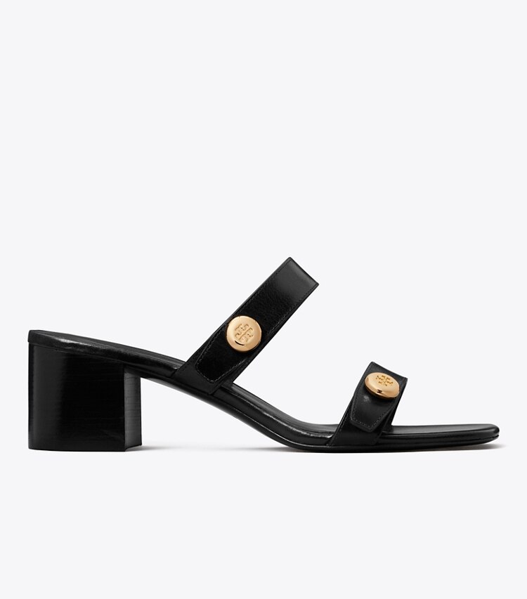 Tory Burch diseñador sandalias Sandalia Romy City en PERFECT BLACK lateral