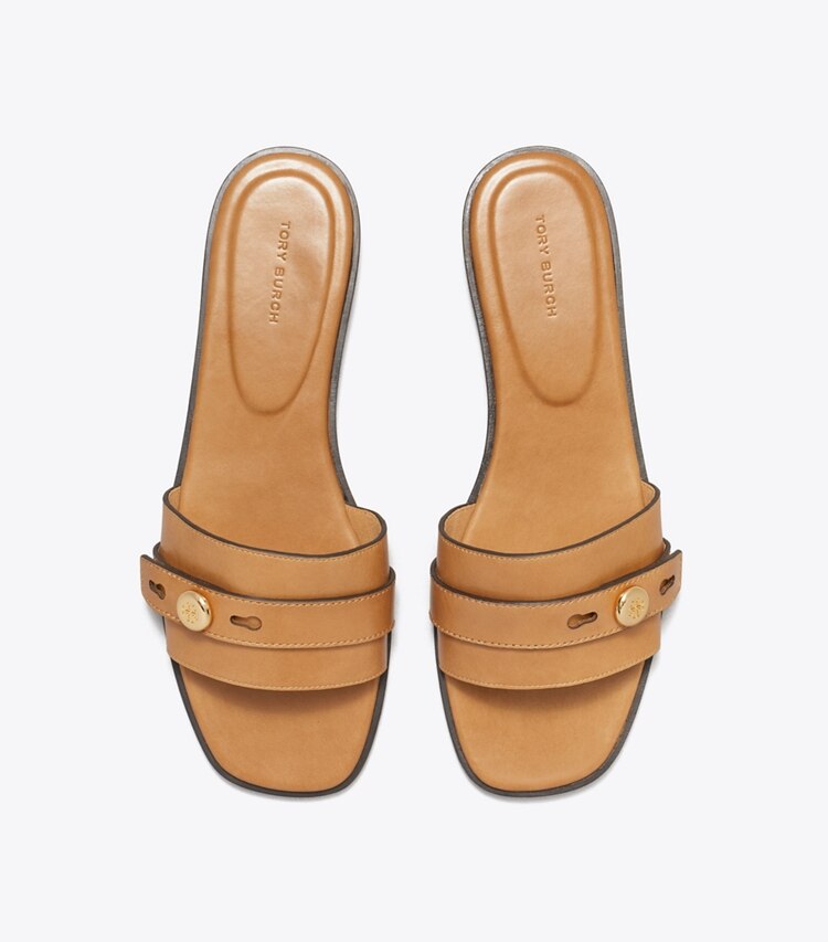 Tory Burch diseñador sandalias Sandalia Romy en TIRAMISU vista superior