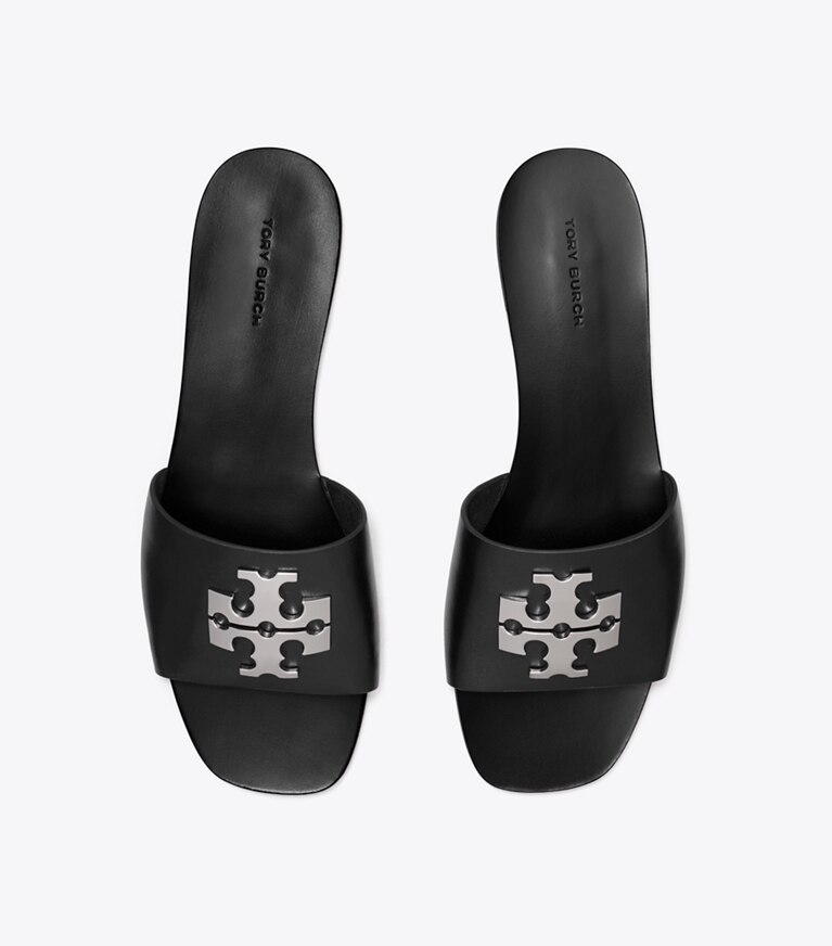 Tory Burch diseñador sandalias Sandalias Charlie Cuoio en PERFECT BLACK vista superior