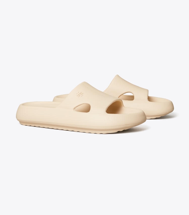 Tory Burch diseñador sandalias Sandalias de pala para la ducha en French Pearl ángulo