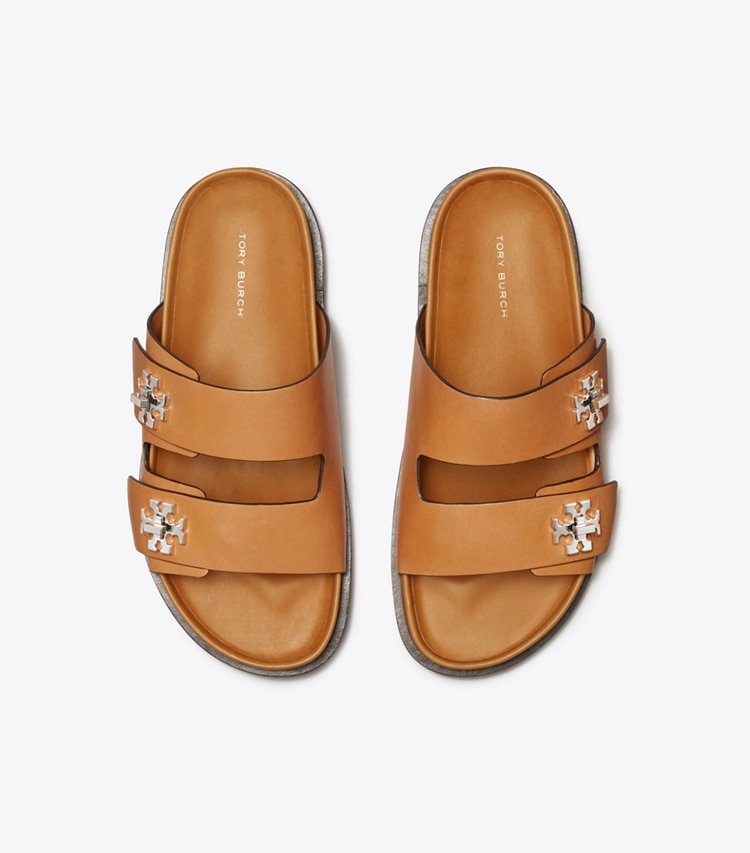 Tory Burch diseñador sandalias Sandalias deportivas con broche giratorio en CAMELLO vista superior