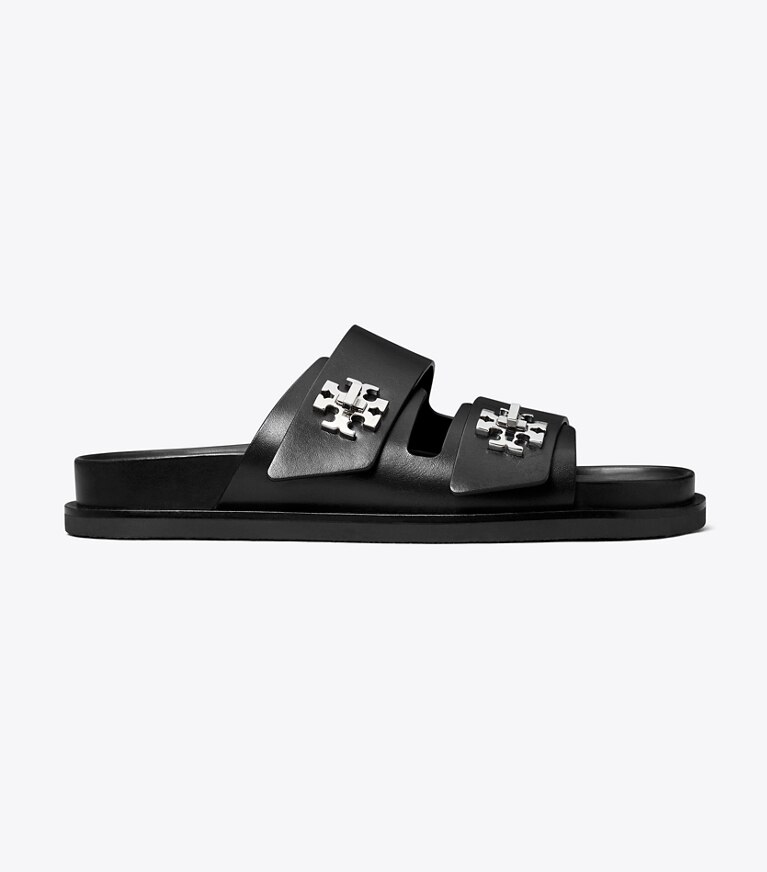 Tory Burch diseñador sandalias Sandalias deportivas con broche giratorio en PERFECT BLACK lateral
