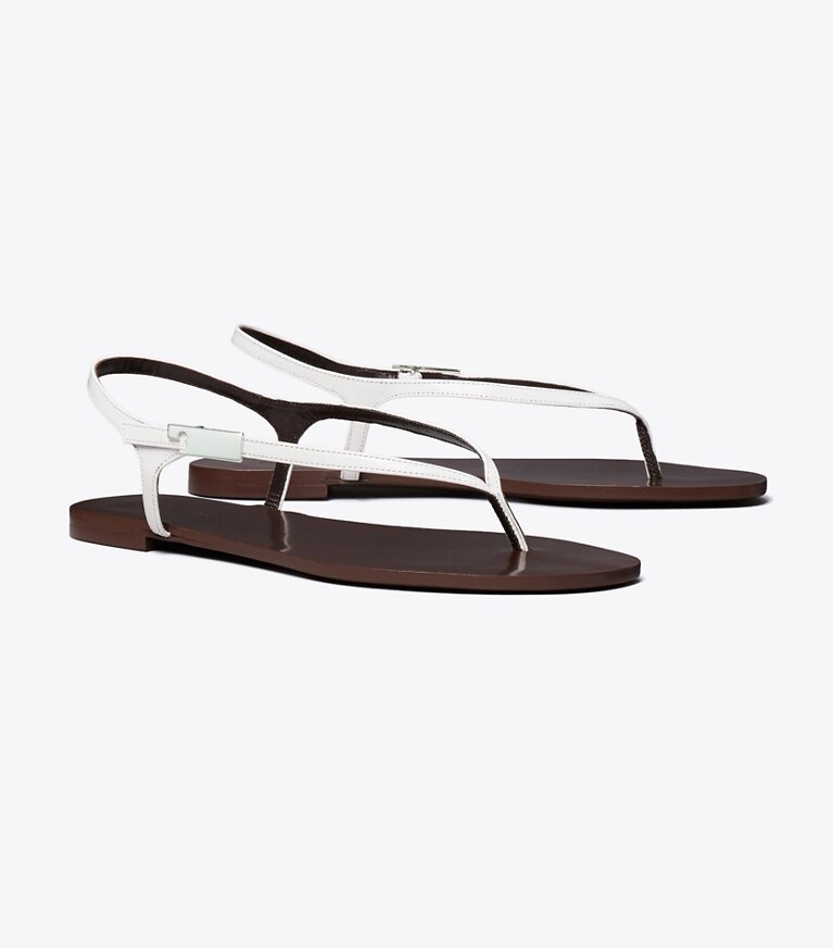 Tory Burch diseñador sandalias Sandalias Gigi en WHITE ángulo