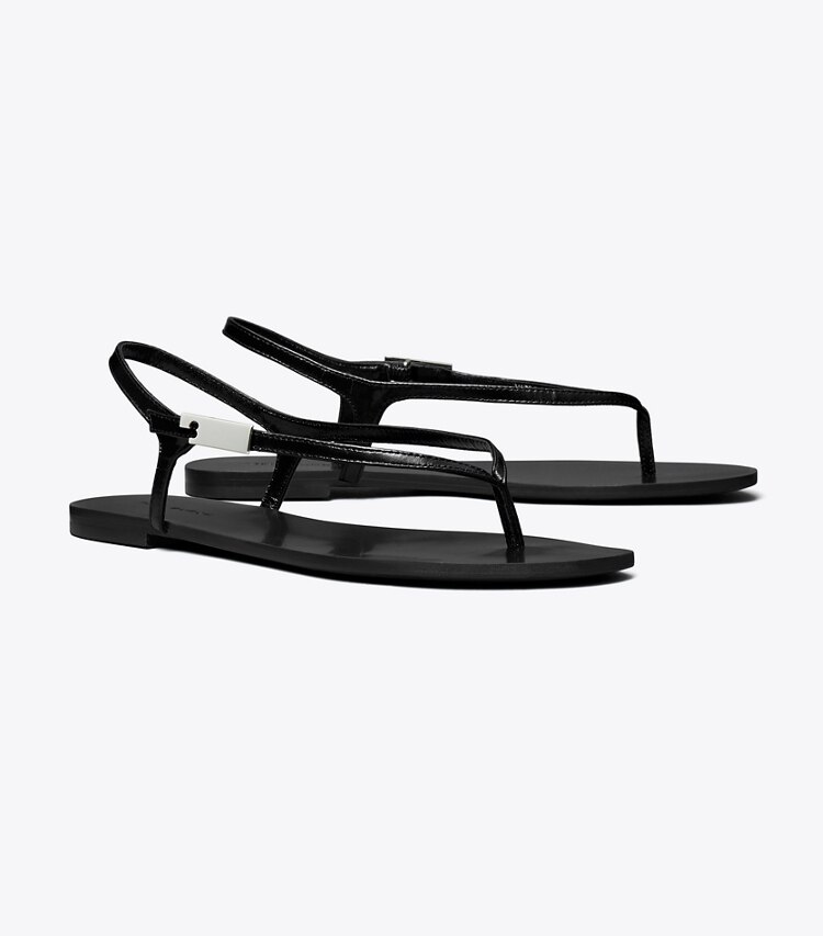 Tory Burch diseñador sandalias Sandalias Gigi en PERFECT BLACK ángulo