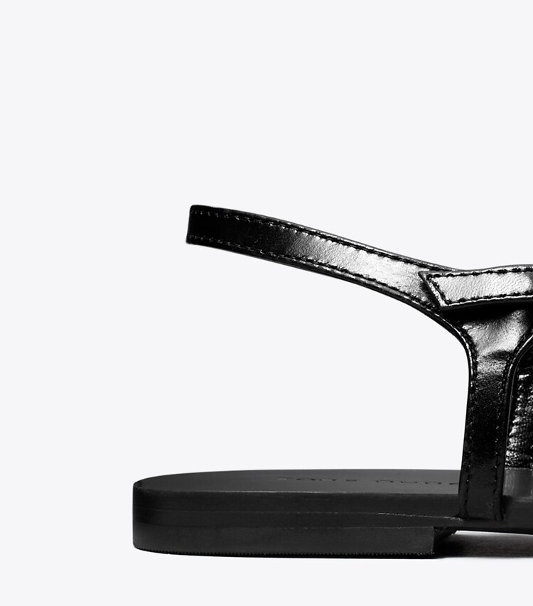 Tory Burch diseñador sandalias Sandalias Gigi en PERFECT BLACK detalle