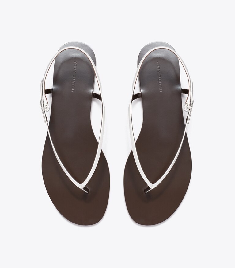 Tory Burch diseñador sandalias Sandalias Gigi en WHITE vista superior