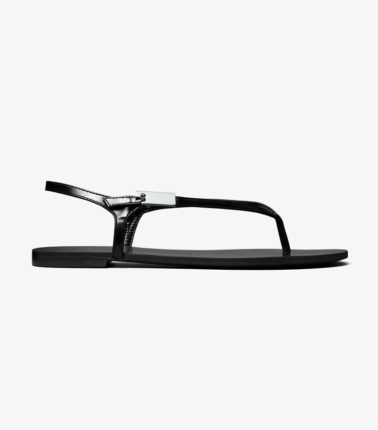 Tory Burch diseñador sandalias Sandalias Gigi en PERFECT BLACK lateral