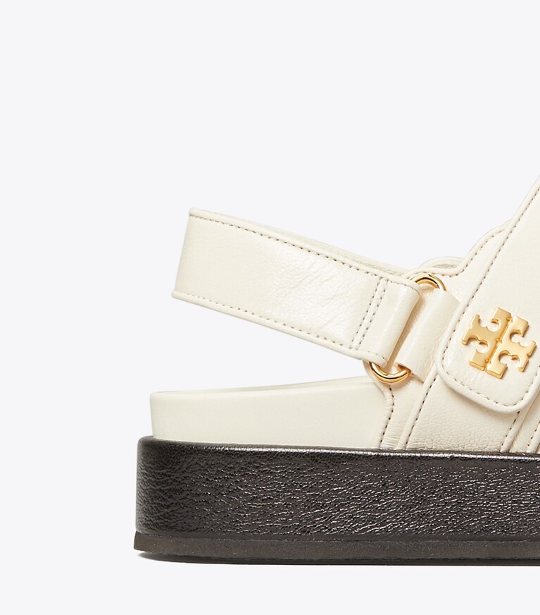 Tory Burch diseñador sandalias Sandalias Kira Sport en NEW IVORY detalle