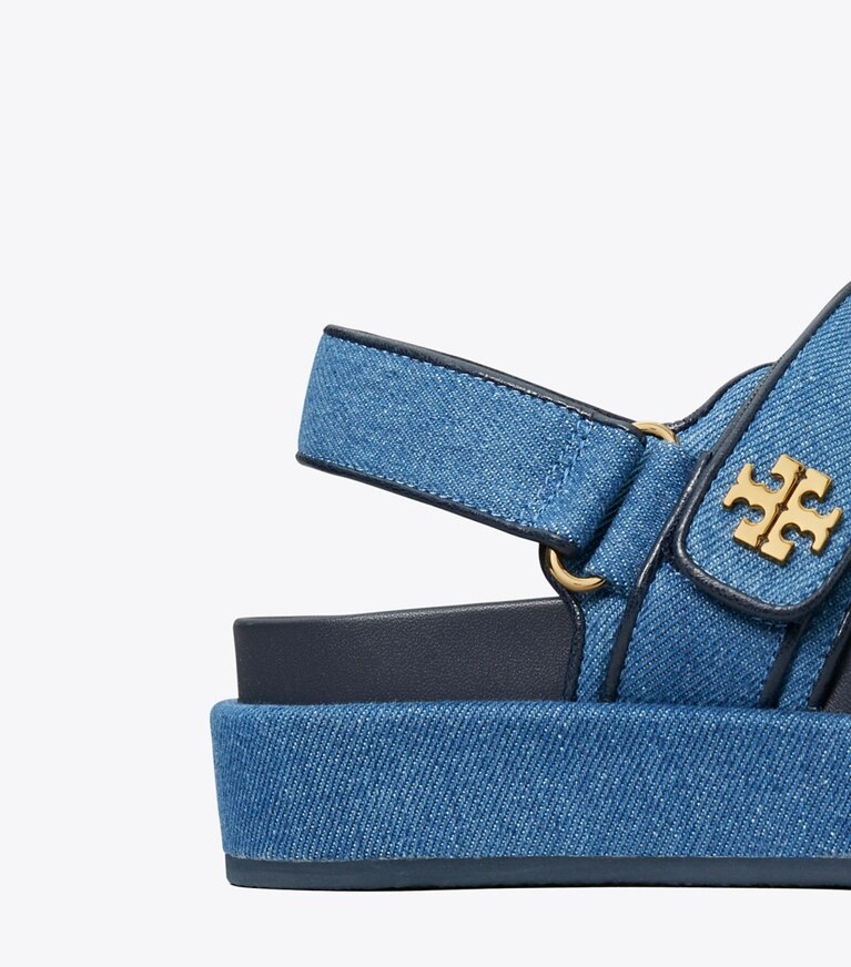 Tory Burch diseñador sandalias Sandalias Kira Sport en DARK DENIM / NEW NAVY detalle