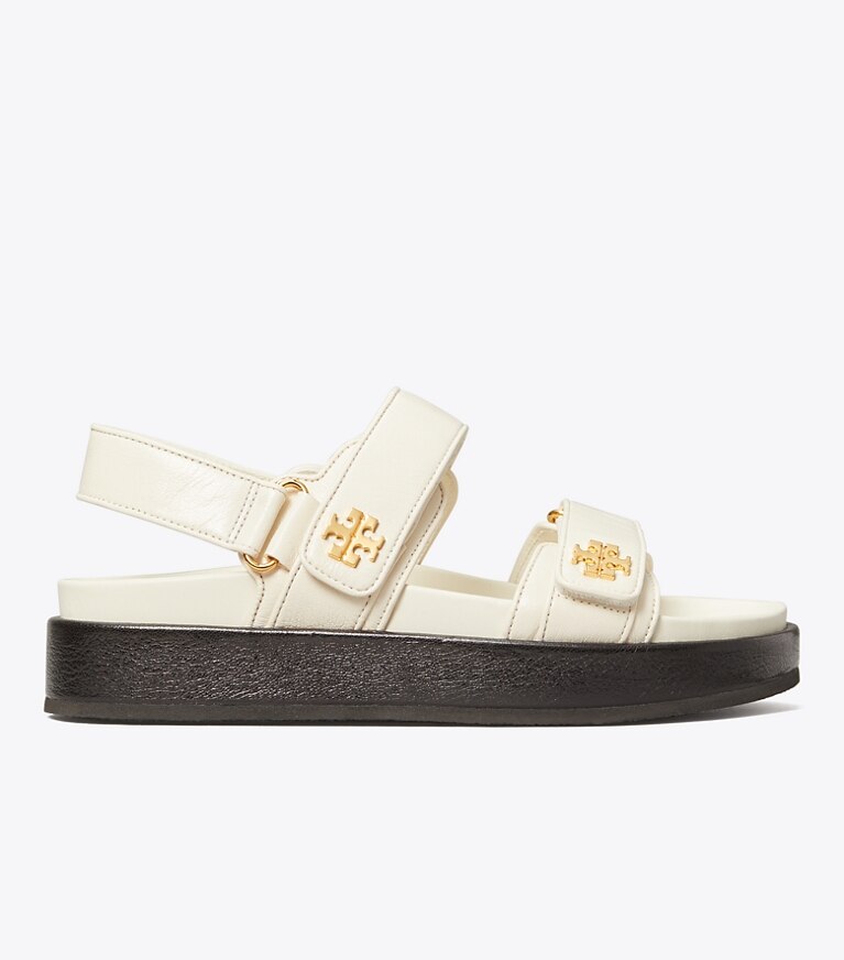 Tory Burch diseñador sandalias Sandalias Kira Sport en NEW IVORY lateral