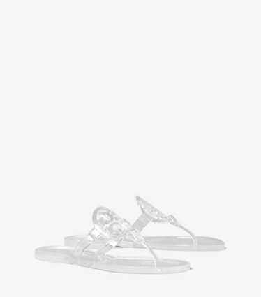 Tory Burch diseñador sandalias Sandalias Miller Jelly en CLEAR ángulo